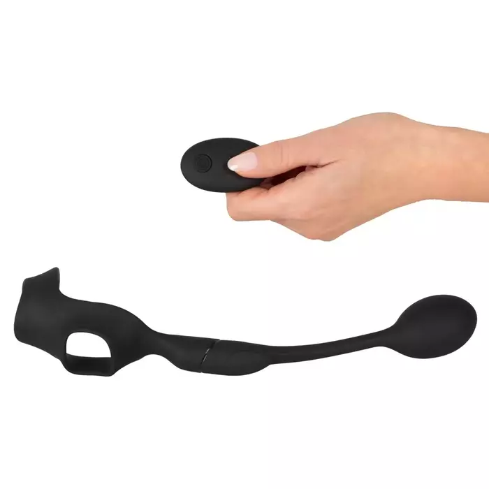 Cock ring with remote vibro butt plug — rebel 05507280000 Photo 4