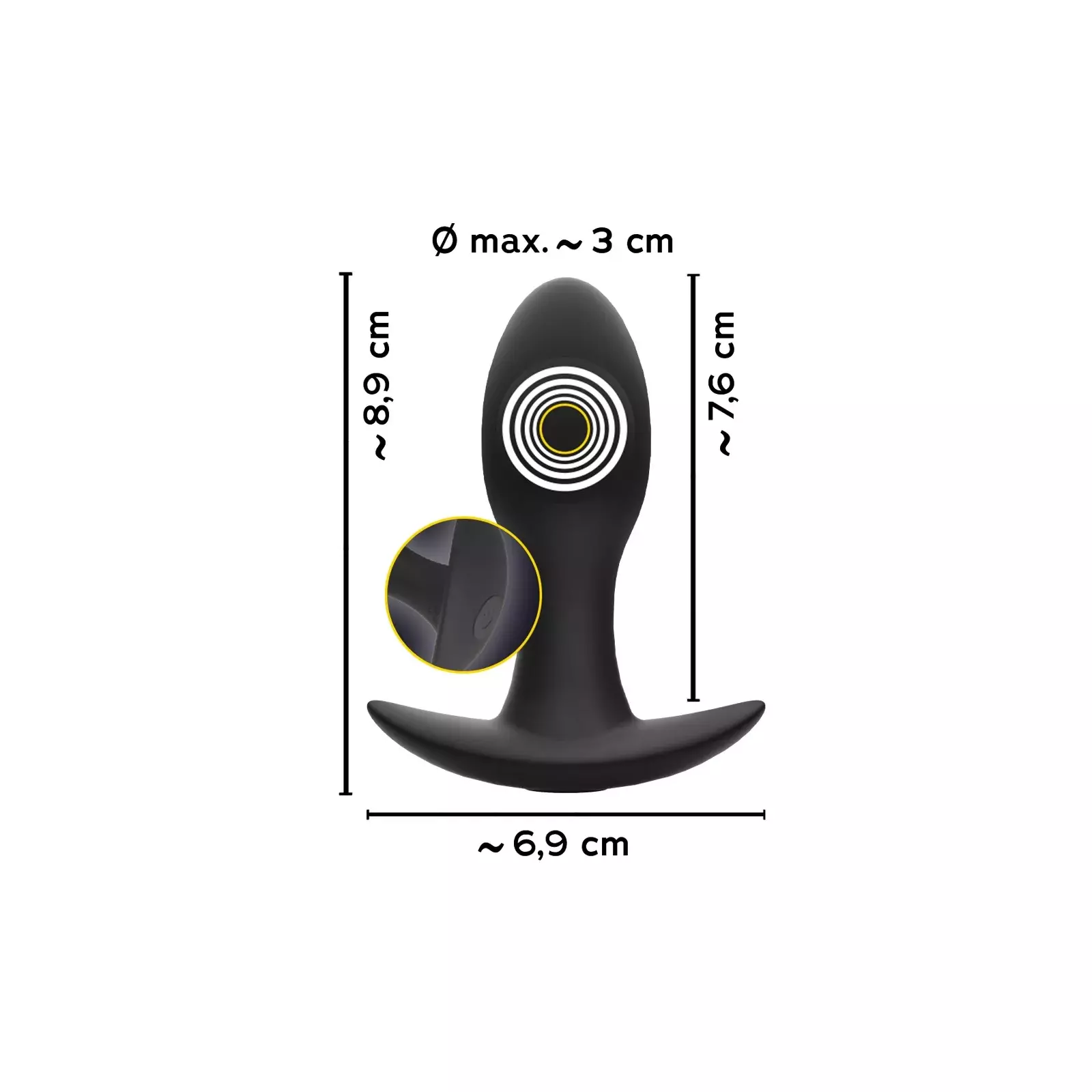 Анальная пробка ANOS Mini Plug Photo 12