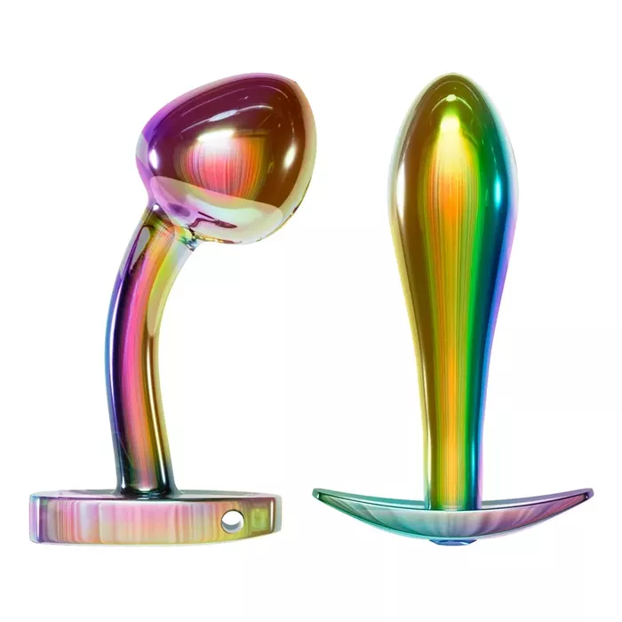 Набор анальных плагов ANOS Metal Rainbow Photo 2