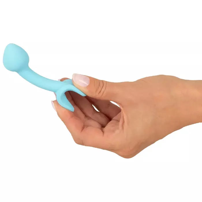 Anal plug Cuties Blue — Cuties, tapered silicone 7.1 cm Photo 7