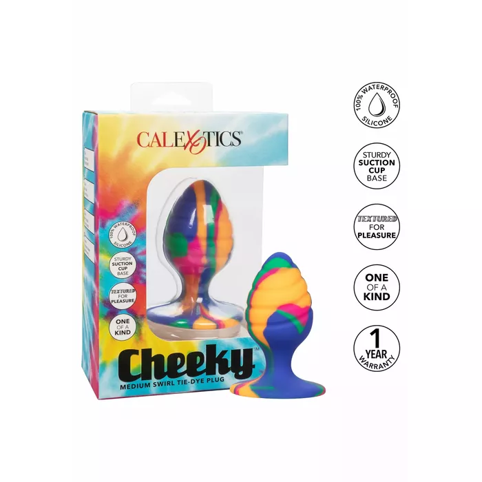 Анальная пробка CalExotics Cheeky Medium Swirl Photo 4