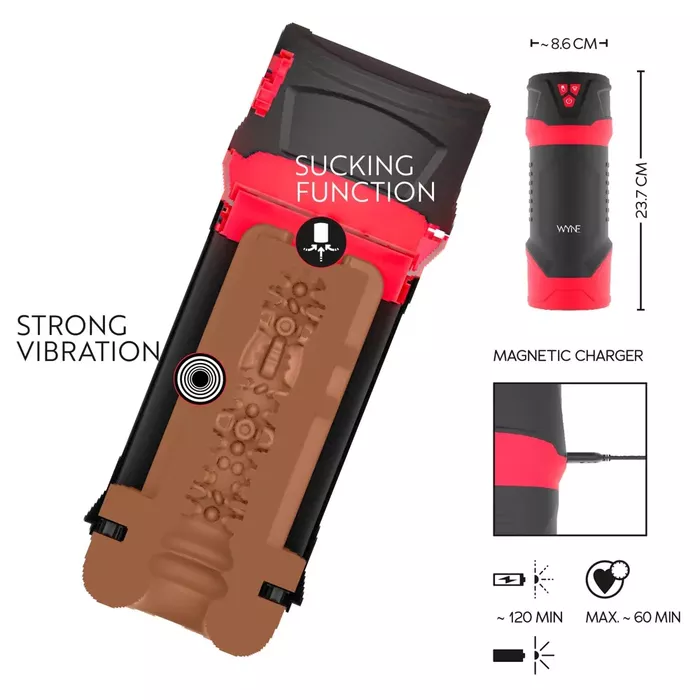WYNE Negative Pressure Masturbator — soft silicone, rechargeable Photo 11