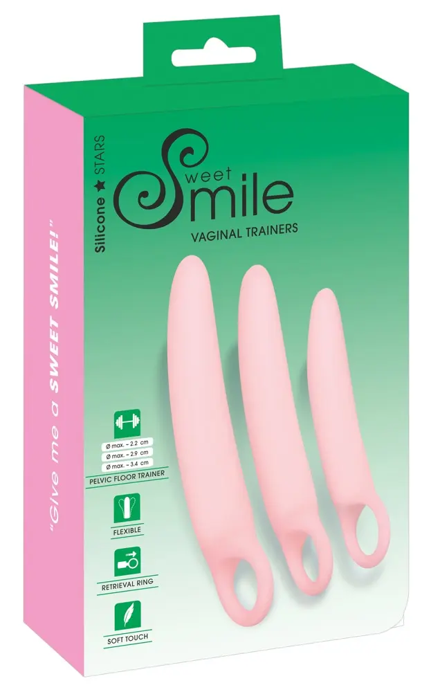 Vaginālie trenažieri Sweet Smile — 3 gab. komplekts S/M/L Photo 9