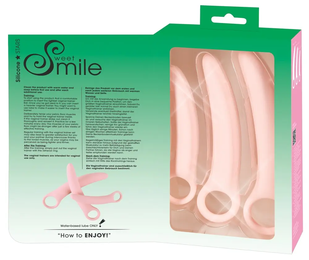 Vaginālie trenažieri Sweet Smile — 3 gab. komplekts S/M/L Photo 11