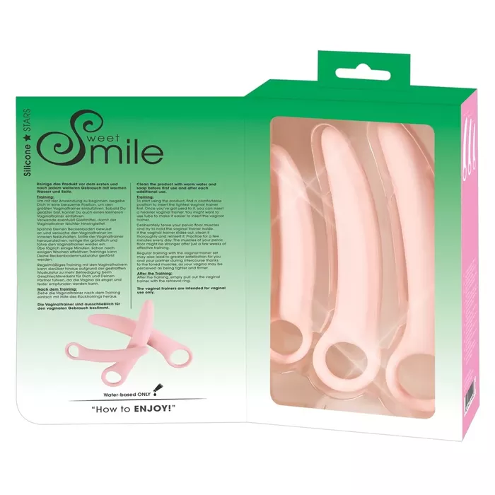 Vaginālie trenažieri Sweet Smile — 3 gab. komplekts S/M/L Photo 8