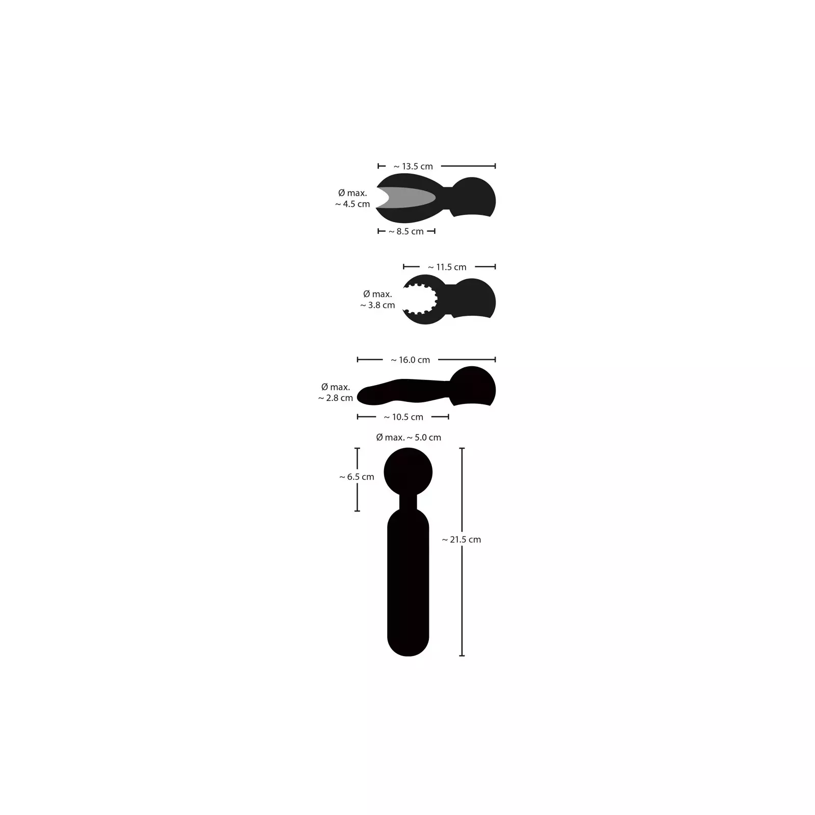 Couples Choice Wand Vibrators - Modelis 05556140000 Photo 12