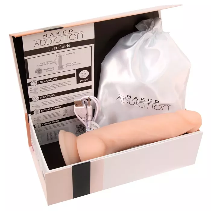 Вибратор Naked Addiction NA 8 Rotating & Vibrating Dong V Photo 10