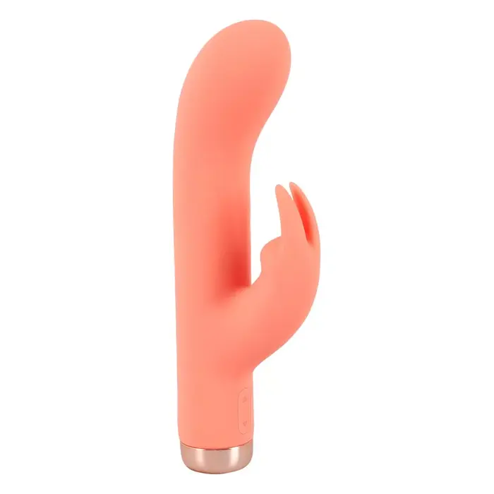 Peachy Mini Rabbit vibrators — silikons, dubulta stimulācija 16,7 cm Photo 2