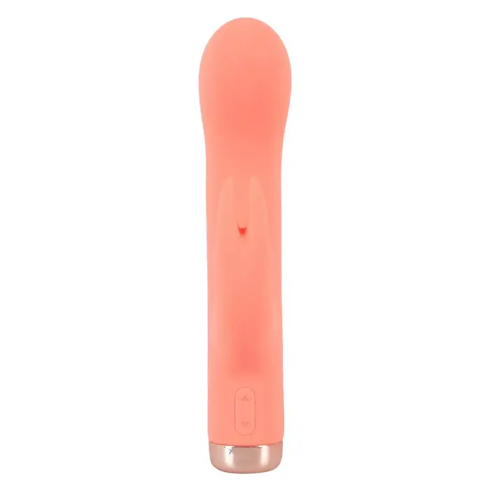 Peachy Mini Rabbit vibrators — silikons, dubulta stimulācija 16,7 cm Photo 3