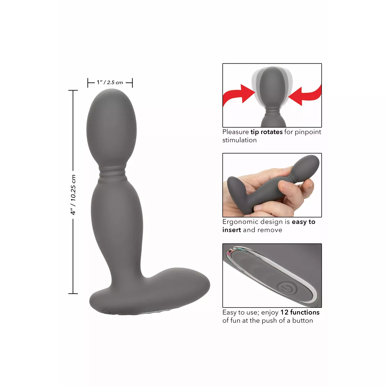 Anal Vibrator CalExotics Rotator Probe Photo 4