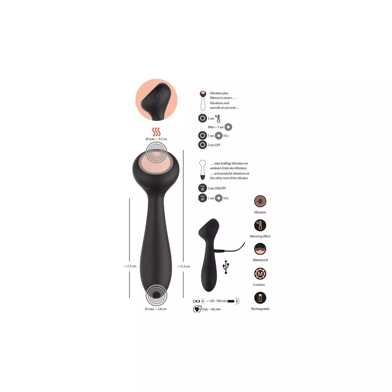 Vibrators CUPA CUPA Warming Vibrator Photo 9