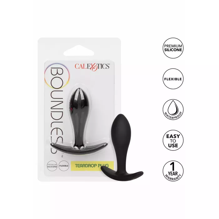 CalExotics Boundless Teardrop Plug — silikona anālais plugs Photo 9