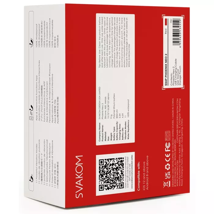 Svakom Phoenix Neo 2 silicone vibrator Photo 8