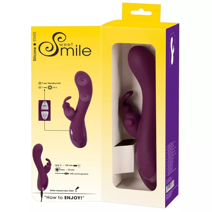 Vibrator Sweet Smile G-Spot Rabbit — 15 modes, waterproof Photo 13
