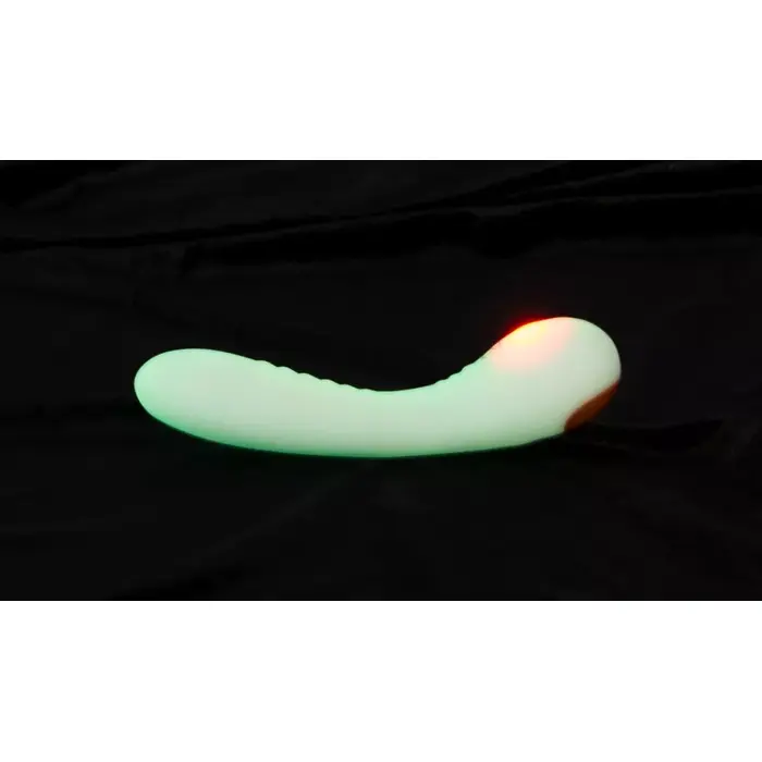 You2Toys GITD G-Spot vibrator — curved silicone 17.9 cm Photo 7