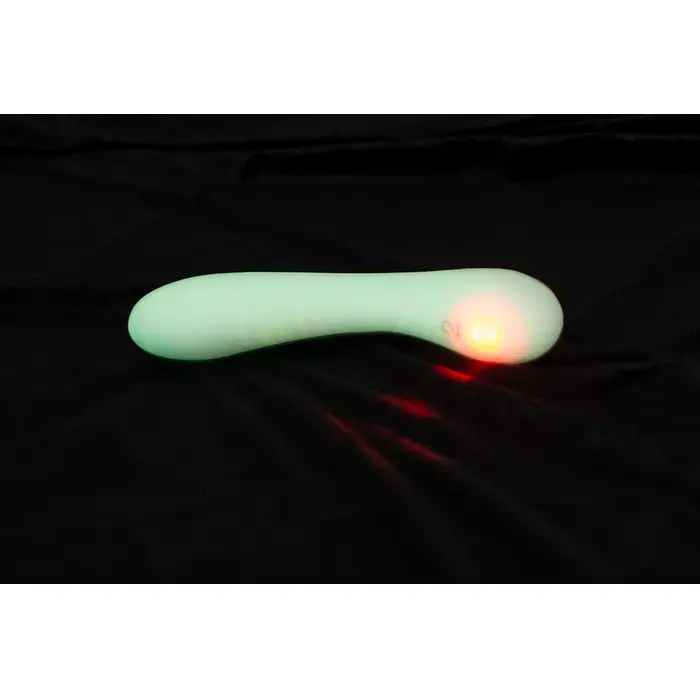 You2Toys GITD G-Spot vibrator — curved silicone 17.9 cm Photo 8