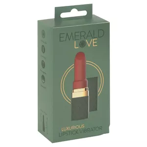 Luksusa lūpu krāsas vibrators 05518800000 - Emerald Love, Kompakts un stilīgs dizains