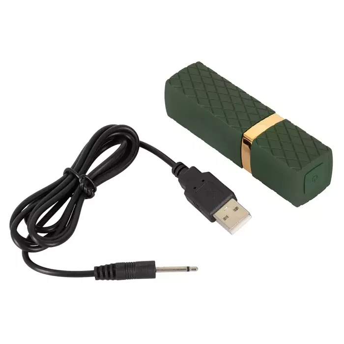 Vibrators Emerald Love Luxurious Lipstick — silikons, 10 režīmi Photo 9