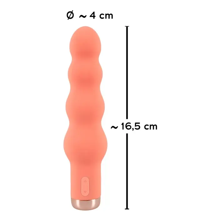 Vibrator Peachy Mini Beads — silicone compact, 10 modes Photo 7