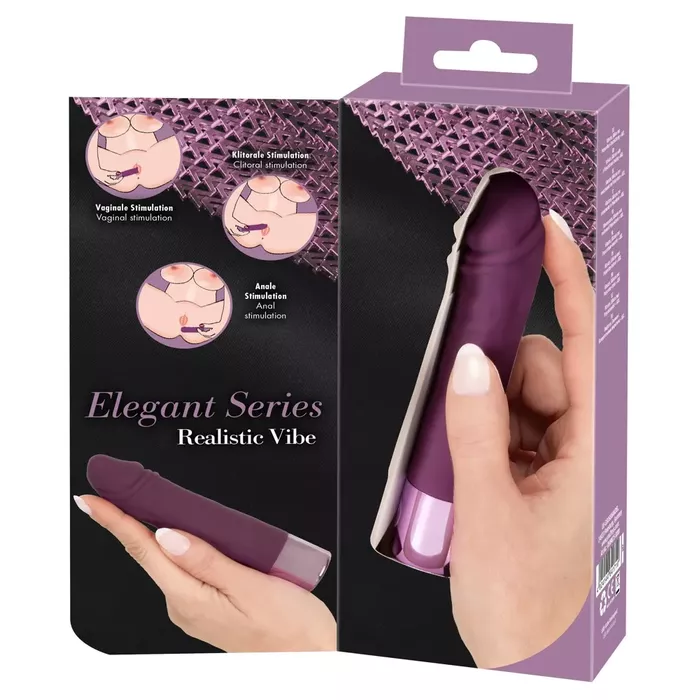 Vibrators elegant series Realistic Vibe — silikons, 14,3 cm Photo 10