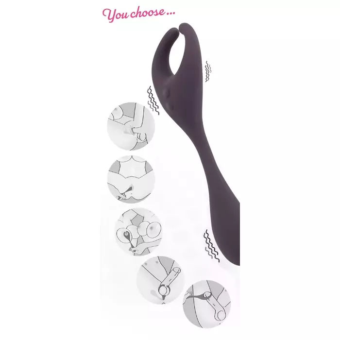 Couples Choice Silicone Couple's Vibrator CC RC Photo 13
