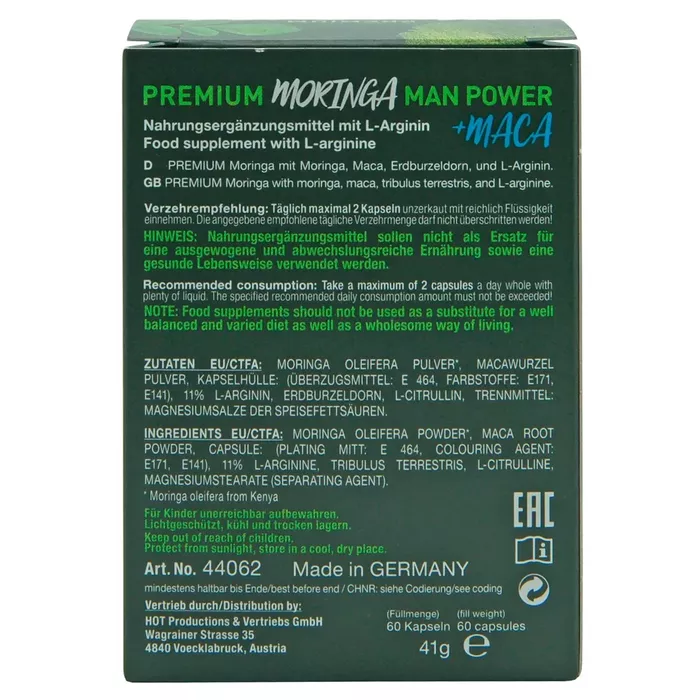 Hot Moringa Man 60 шт — капсулы БАД Photo 6