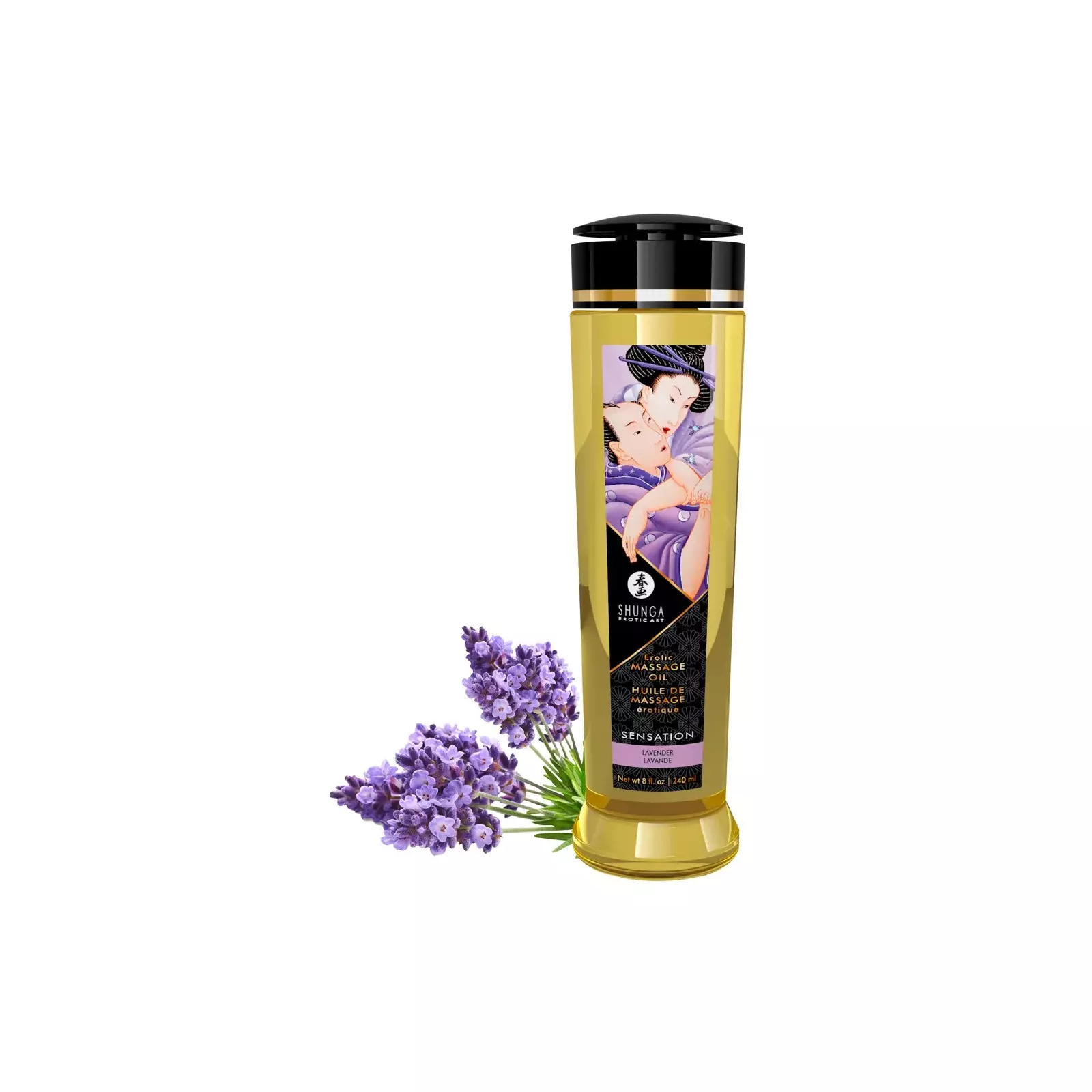 Shunga Oil Sensation Lavender 240ml Photo 1