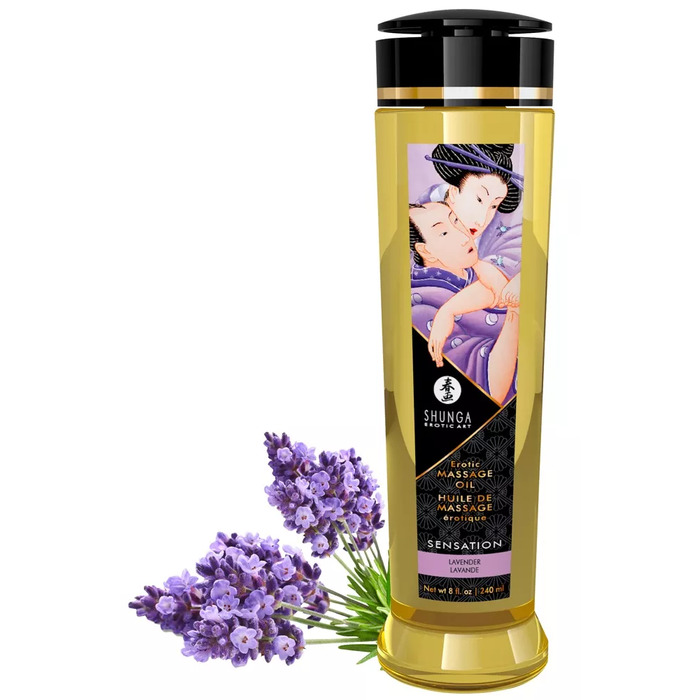 Shunga Oil Sensation Lavender 240ml Photo 1