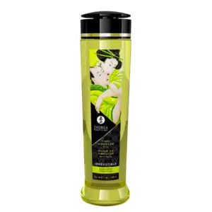 Masāžas eļļa SHUNGA Irresistible 240 ml — dabīgā saldā mandeļu eļļa, viegla, ātri iesūcas