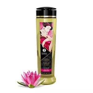 Masāžas eļļa SHUNGA Amour 240 ml — lavanda, barojoša un mitrinoša