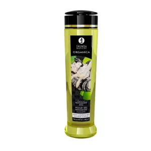 Masāžas eļļa SHUNGA Organica Natural 240 ml — vegāniska, 100% auksti spiestas eļļas, E vitamīns, bez smaržvielām