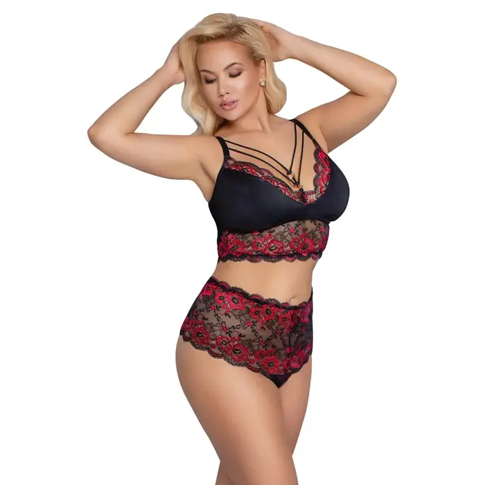 Lingerie set Cottelli Collection Bra and Briefs 3XL Photo 3
