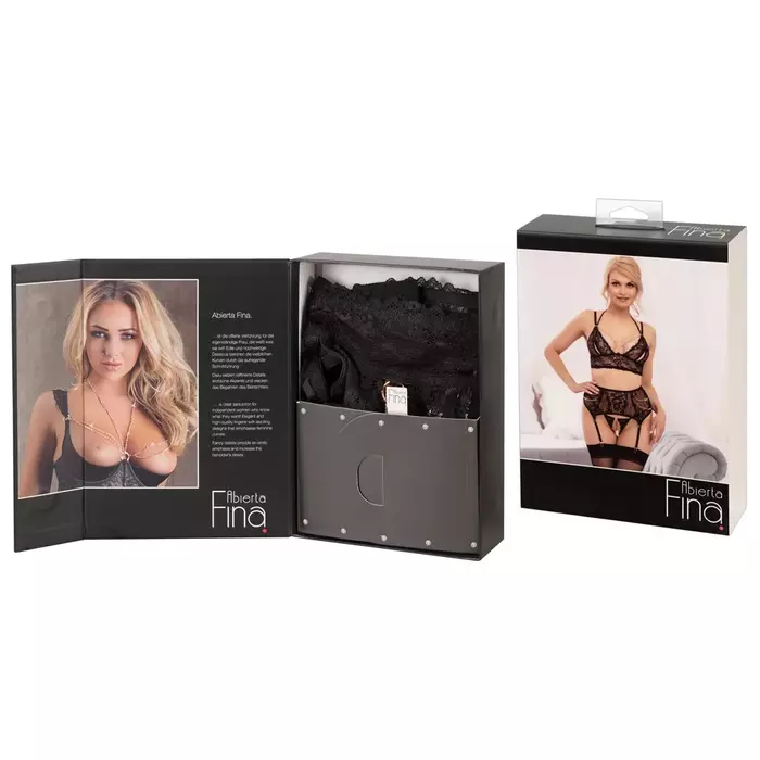 Apakšveļas komplekts abierta fina Bra Suspender Set S Photo 10