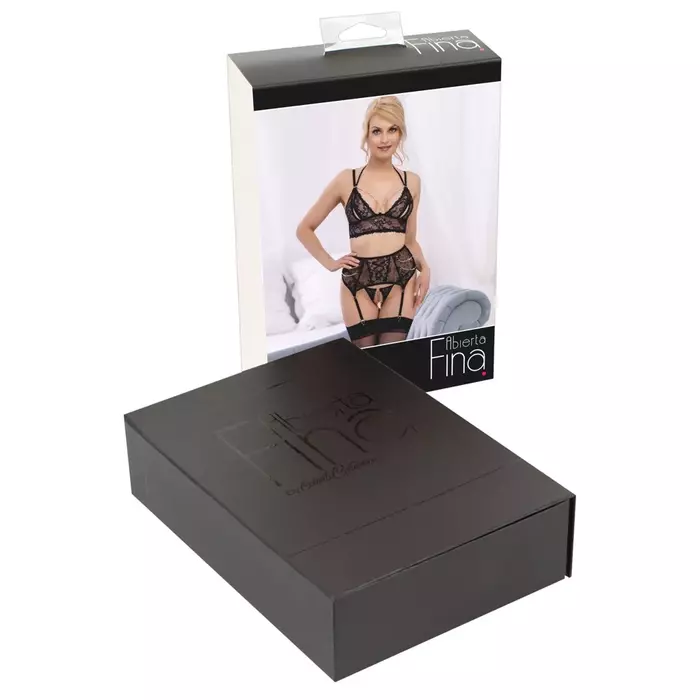 Apakšveļas komplekts abierta fina Bra Suspender Set M Photo 9
