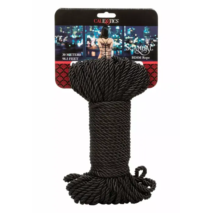 Верёвка для бондажа CalExotics Scandal Black — 30 м Photo 2