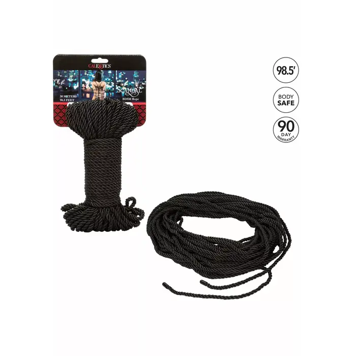 Верёвка для бондажа CalExotics Scandal Black — 30 м Photo 4