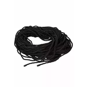 Верёвка для бондажа CalExotics Scandal Black — 50 м, мягкая прочная верёвка