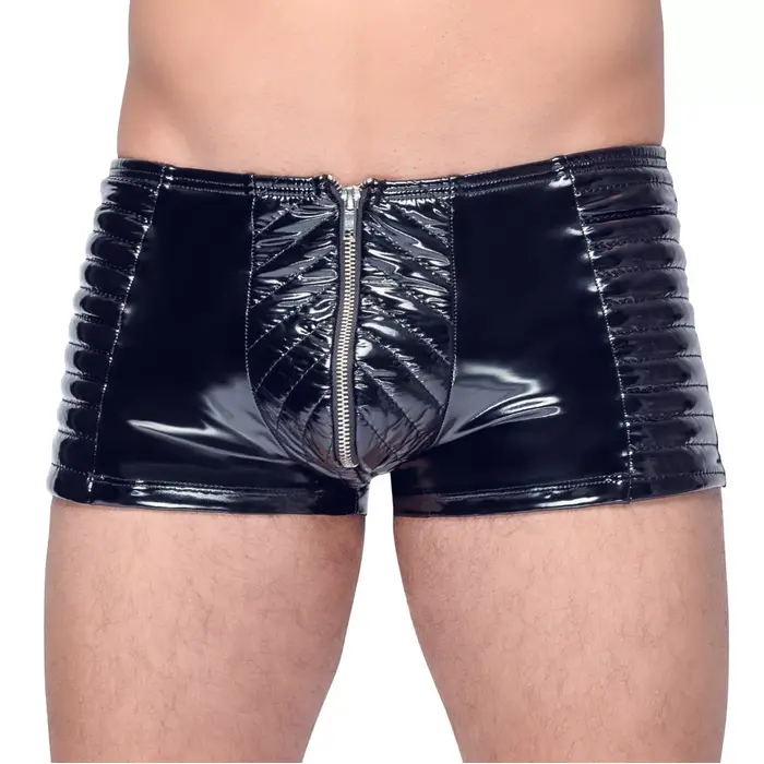 Виниловые шорты-байкер Black Level M. Pants Biker S Photo 2