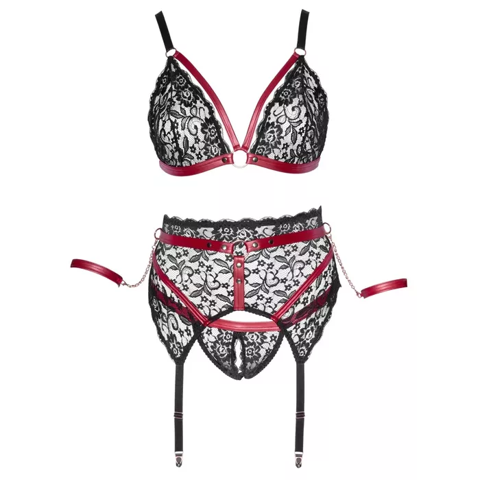 Комплект Cottelli Collection Bra Set Bondage 4XL Photo 6