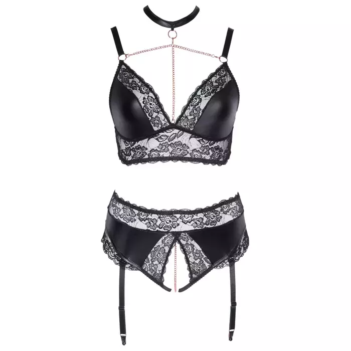 Lingerie set Cottelli Collection Bra and Suspender Briefs XL Photo 7