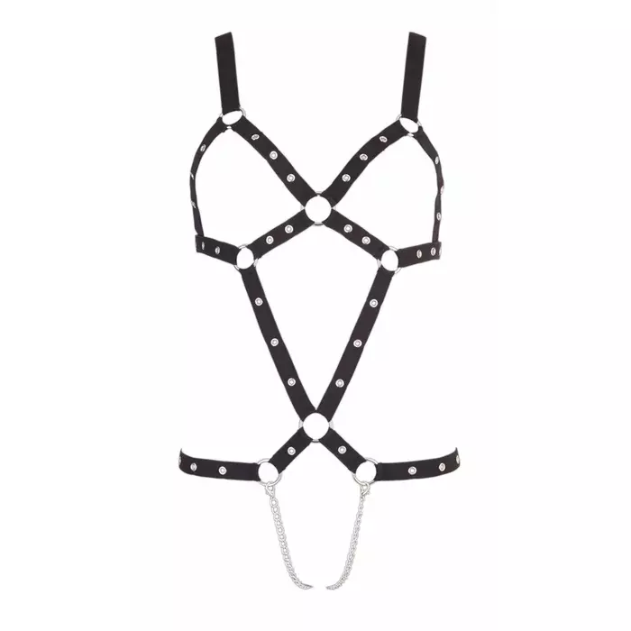 bad kitty Strap Body (S-L) — черное, 70% полиэстер 30% эластан Photo 3