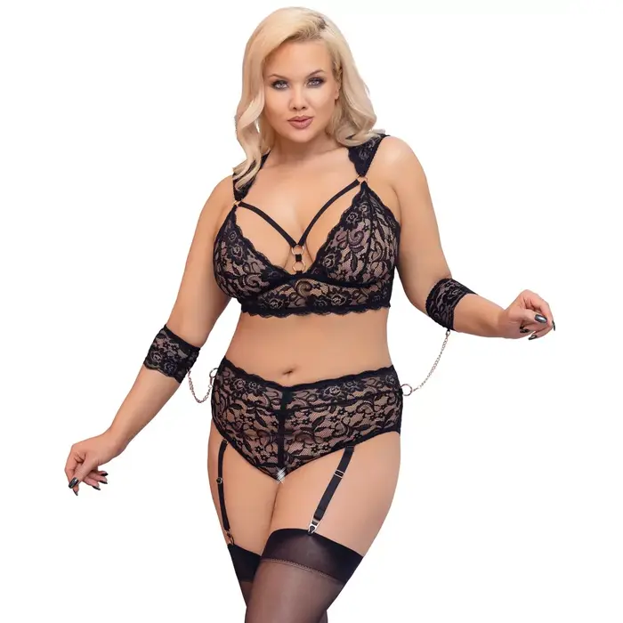 Lingerie set Cottelli Collection Bra Set Bondage 4XL Photo 2