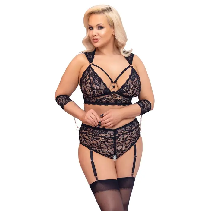 Lingerie set Cottelli Collection Bra Set Bondage 4XL Photo 3