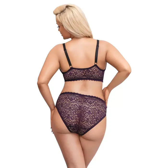 Lingerie set Cottelli Collection Bra Set purple 2XL Photo 5