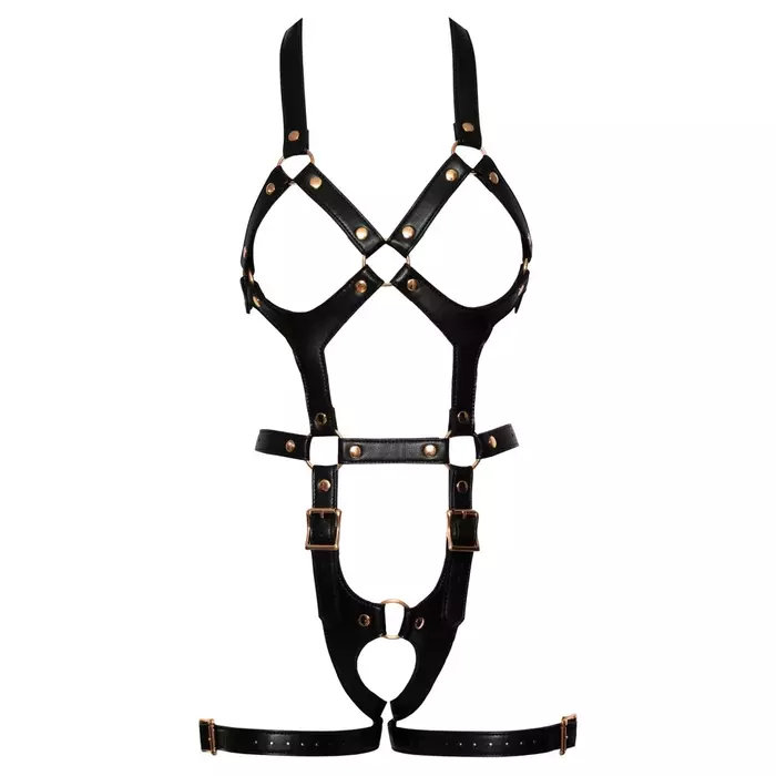 Bad Kitty Harness L/XL rose — регулируемый безшовный гарнитур Photo 6