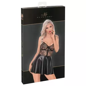 Платье Lace S — Noir модель 27182781021, размер S, кружевной верх с бюстгальтером, юбка wet-look, регулируемые бретели