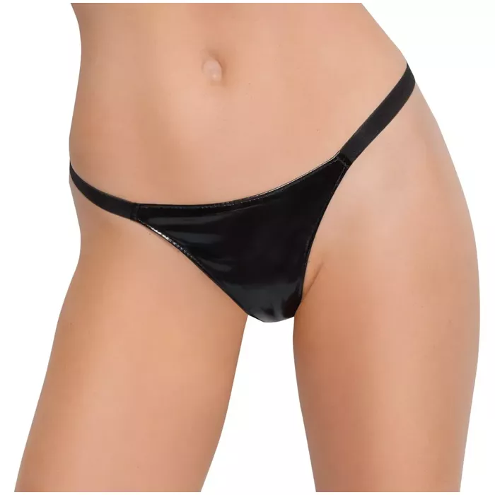 Vinyl Thong Black Level Vinyl String XL–2XL Photo 2