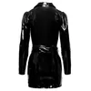 Black Level Vinyl Dress S — женское виниловое мини-платье Photo 6