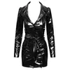 Vinyl Dress M — мини-платье из винила black level Photo 5