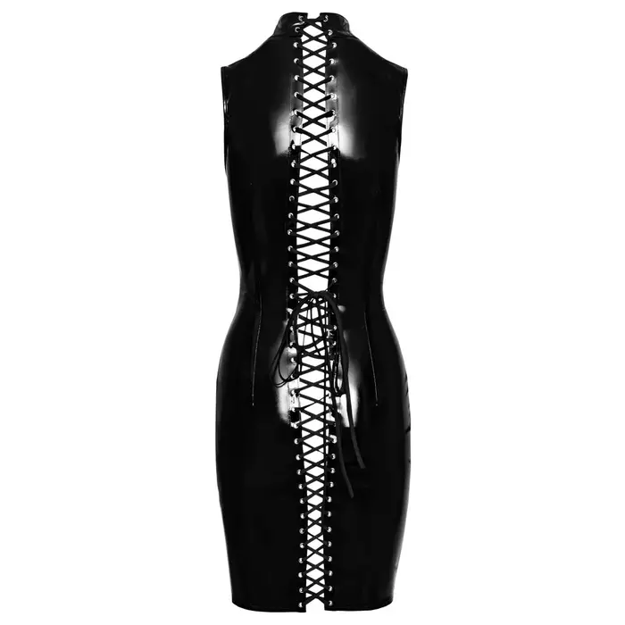 Vinila kleita Black Level M — divvirzienu rāvējslēdzējs, šņorējums Photo 6